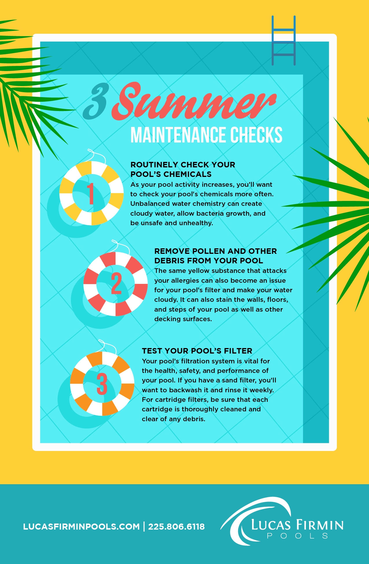 3 Pool Maintenance Checks for Summer [Infographic]