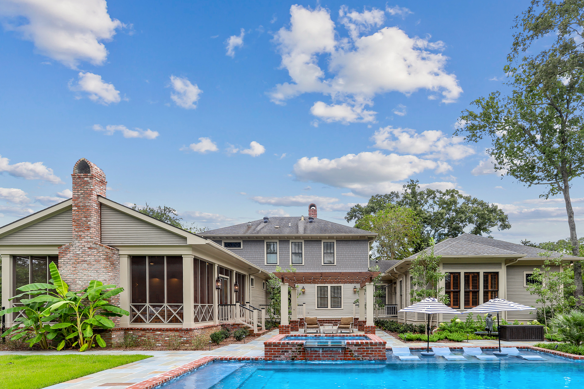 White Quartzite Pool in Baton Rouge Baton Rouge Custom Pools