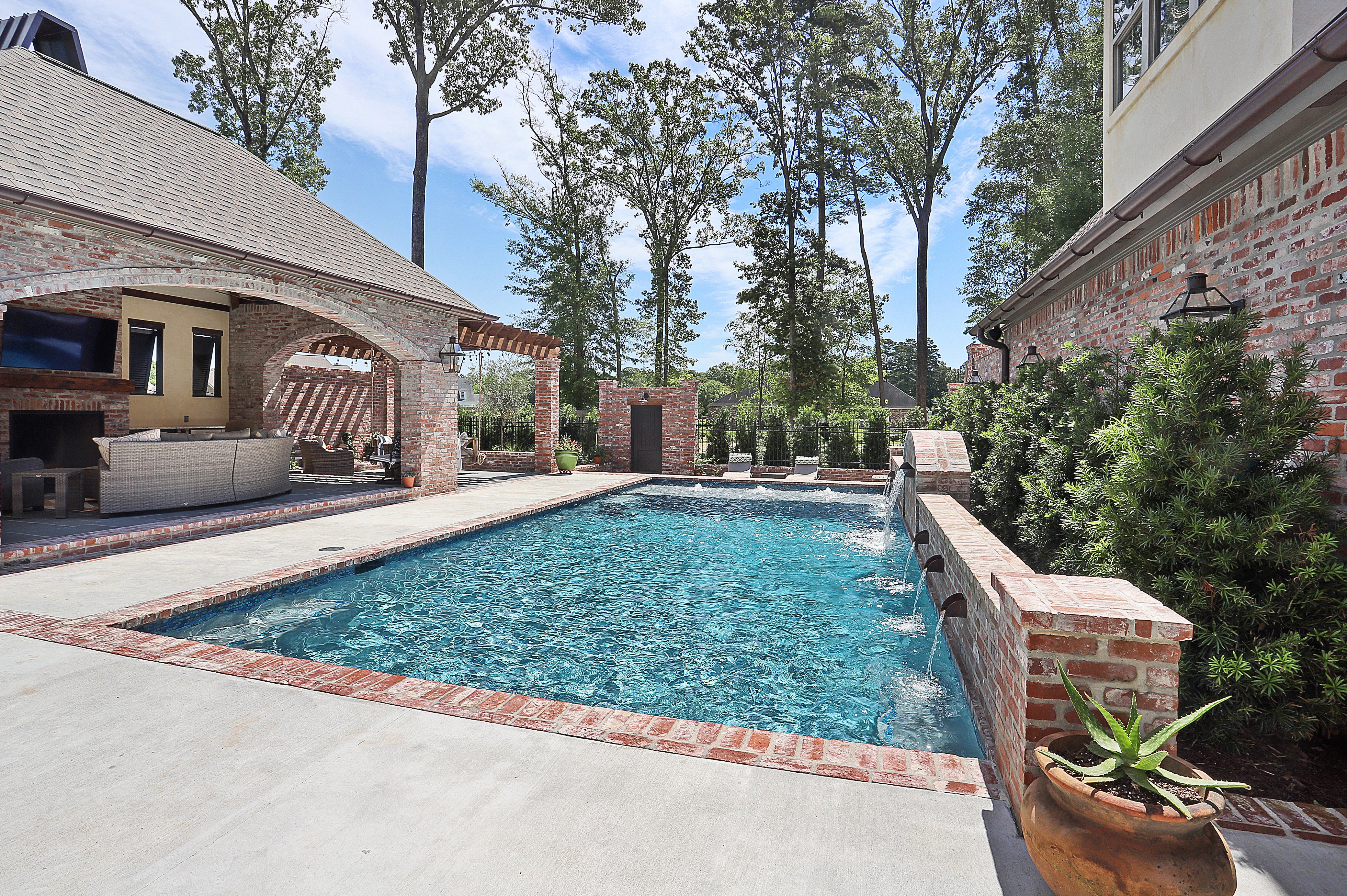 Pool with Water Features