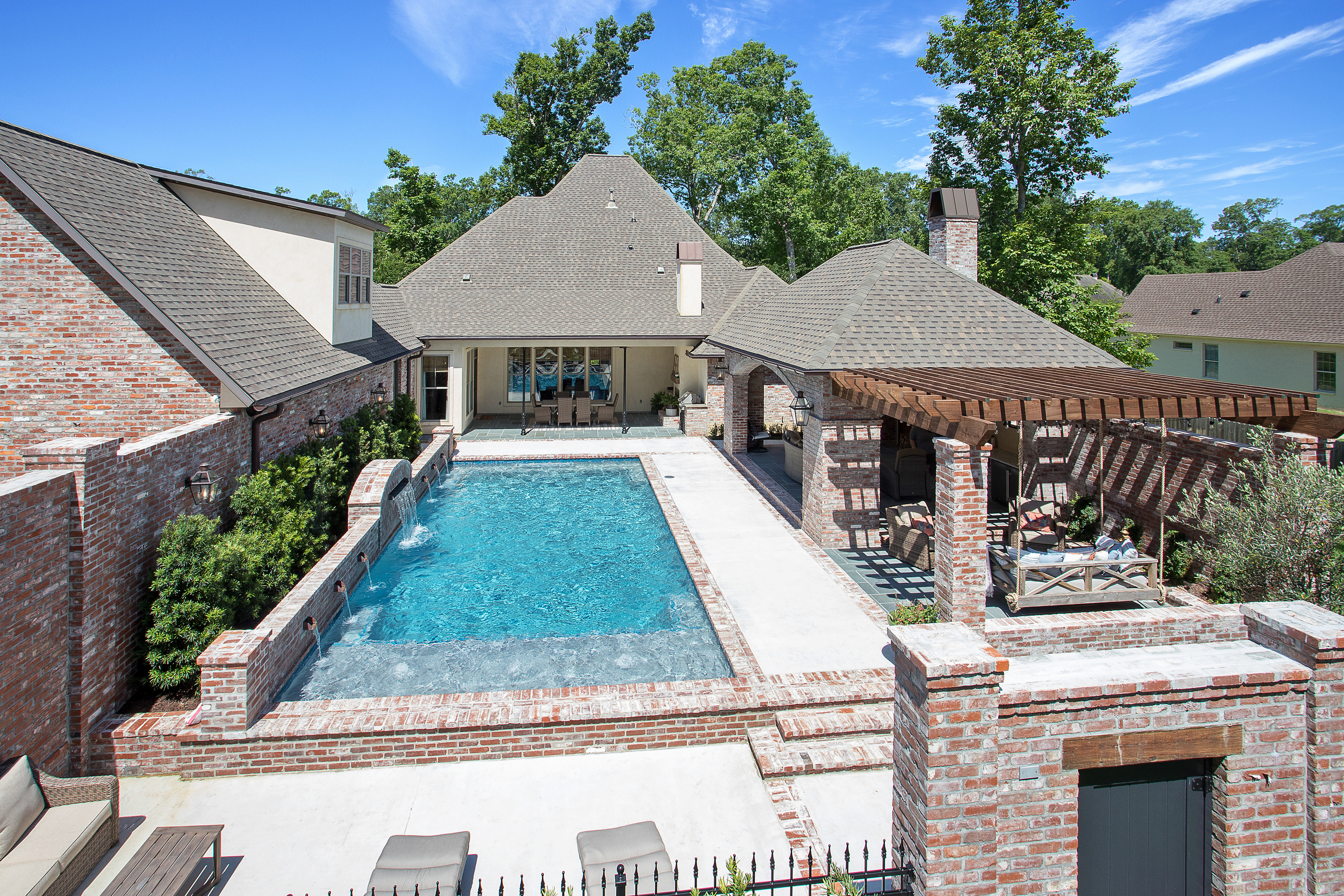 Brand new backyard pool Baton Rouge