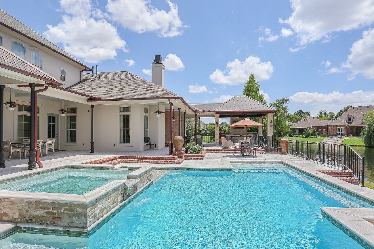 Lucas Firmin Pools and Outdoor Kitchen at Bocage Lakes